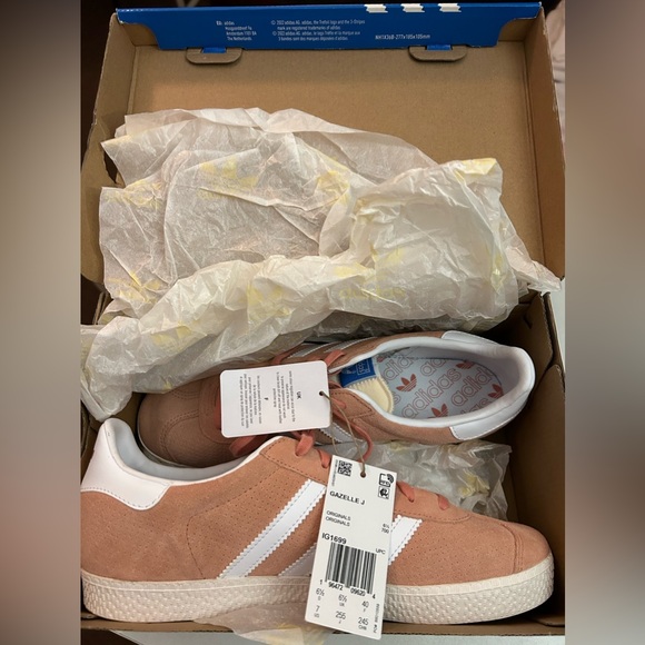 NWT adidas Gazelle J - Wonder Clay (Kids) - Picture 8 of 11